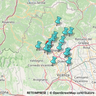 Mappa Via Lago di Lavarone, 36015 Schio VI, Italia (10.208)