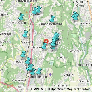 Mappa Via Monte Rosa, 21040 Carnago VA, Italia (2.138)