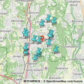 Mappa Via Monte Rosa, 21040 Carnago VA, Italia (1.53889)