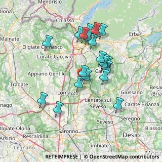 Mappa SP ex Strada Statale 35 dei Giovi, 22070 Vertemate Con Minoprio CO (6.5295)