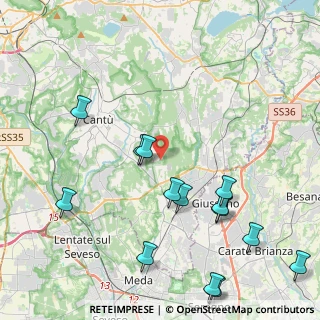 Mappa Via al Pollirolo, 22063 Cantù CO, Italia (5.08929)