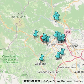 Mappa Via Alessandro Manzoni, 36036 Torrebelvicino VI, Italia (6.25833)
