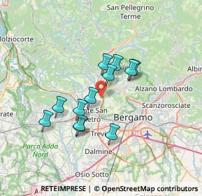 Mappa Via alla Quisa, 24030 Valbrembo BG, Italia (5.525)