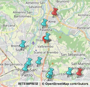 Mappa Via alla Quisa, 24030 Valbrembo BG, Italia (2.49727)