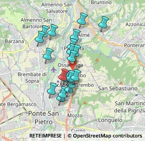Mappa Via alla Quisa, 24030 Valbrembo BG, Italia (1.4175)