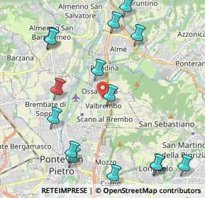 Mappa Via alla Quisa, 24030 Valbrembo BG, Italia (2.58133)