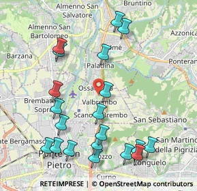 Mappa Via alla Quisa, 24030 Valbrembo BG, Italia (2.3175)