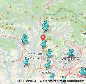 Mappa Via alla Quisa, 24030 Valbrembo BG, Italia (5.64)
