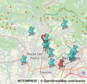Mappa Via alla Quisa, 24030 Valbrembo BG, Italia (3.84417)