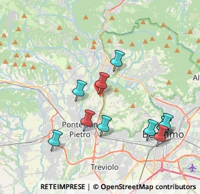 Mappa Via alla Quisa, 24030 Valbrembo BG, Italia (3.97909)