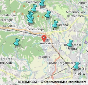 Mappa 24030 Ambivere BG, Italia (2.42833)