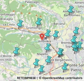 Mappa 24030 Ambivere BG, Italia (2.45611)