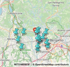 Mappa 24030 Ambivere BG, Italia (6.02933)