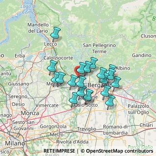 Mappa 24030 Ambivere BG, Italia (11.005)