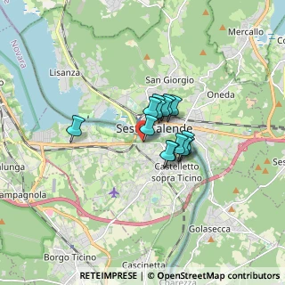 Mappa Via 1º Maggio, 28053 Castelletto sopra Ticino NO, Italia (0.95786)