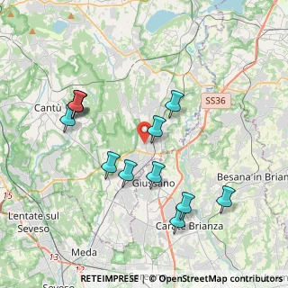 Mappa Via Monterosa, 22060 Arosio CO, Italia (3.8825)