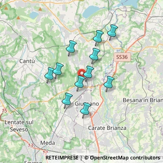 Mappa Via Monterosa, 22060 Arosio CO, Italia (2.93455)