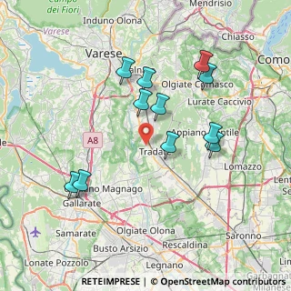 Mappa Via Rossini Carlo, 21049 Tradate VA, Italia (7.09)