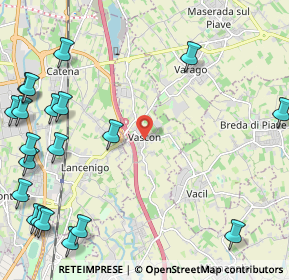 Mappa Via Armando Diaz, 31050 Carbonera TV, Italia (3.2025)