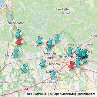 Mappa Via Fontana, 24030 Brembate di Sopra BG, Italia (9.479)