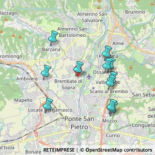 Mappa Via Fontana, 24030 Brembate di Sopra BG, Italia (1.90818)