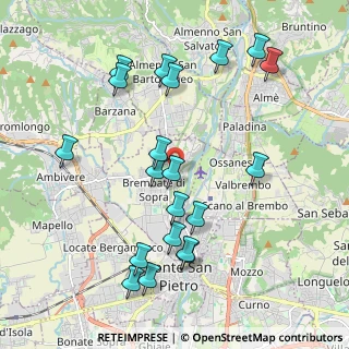 Mappa Via Fontana, 24030 Brembate di Sopra BG, Italia (2.145)