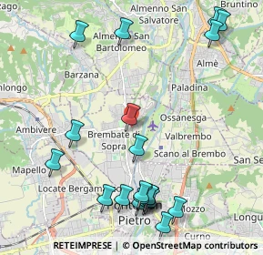 Mappa Via Fontana, 24030 Brembate di Sopra BG, Italia (2.557)