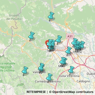 Mappa Via Cappuccini, 36015 Schio VI, Italia (8.0375)
