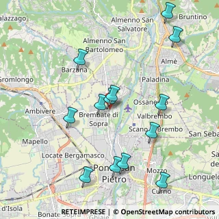 Mappa Piazza Vittorio Veneto, 24030 Brembate di Sopra BG, Italia (2.16615)
