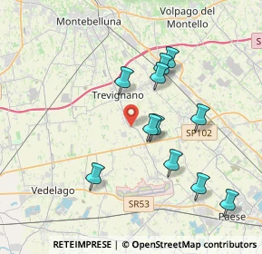 Mappa Via Francesco Baracca, 31040 Trevignano TV, Italia (3.58091)