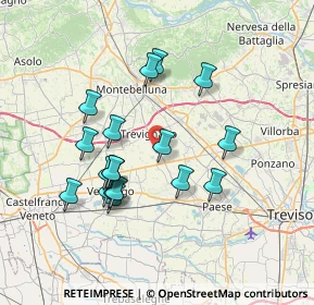 Mappa Via Francesco Baracca, 31040 Trevignano TV, Italia (6.61889)