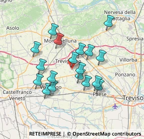 Mappa Via Francesco Baracca, 31040 Trevignano TV, Italia (6.05222)