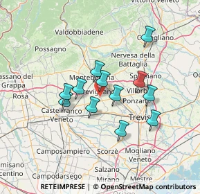Mappa Via Francesco Baracca, 31040 Trevignano TV, Italia (10.90167)