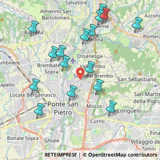 Mappa Corso Europa Unita, 24030 Valbrembo BG, Italia (2.28563)