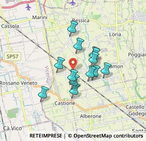 Mappa Via Del Pozzo, 31037 Loria TV, Italia (1.24923)