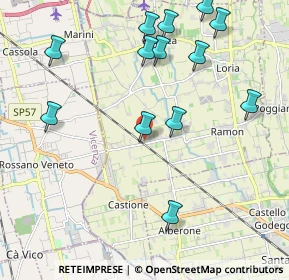 Mappa Via Del Pozzo, 31037 Loria TV, Italia (2.31154)