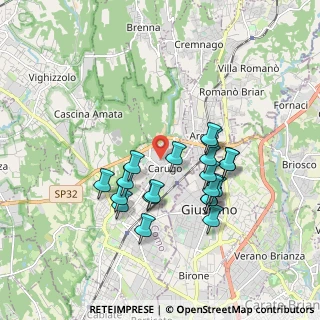 Mappa Via Roggia Vecchia, 22060 Carugo CO, Italia (1.6155)