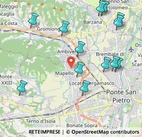 Mappa 24030 Mapello BG, Italia (2.34308)