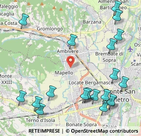 Mappa 24030 Mapello BG, Italia (2.74)