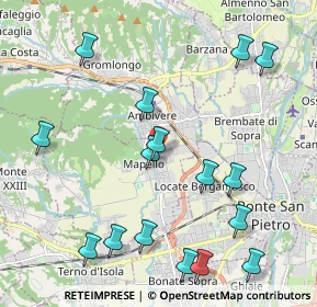 Mappa 24030 Mapello BG, Italia (2.41188)