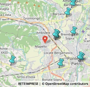Mappa 24030 Mapello BG, Italia (2.67917)