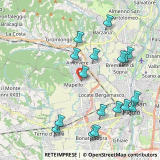 Mappa 24030 Mapello BG, Italia (2.44941)