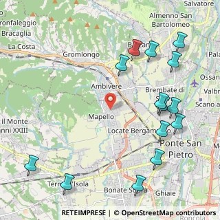 Mappa 24030 Mapello BG, Italia (2.66357)