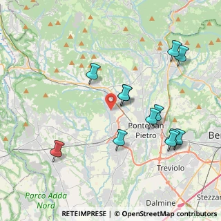 Mappa 24030 Mapello BG, Italia (4.09333)