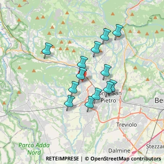 Mappa 24030 Mapello BG, Italia (2.95385)
