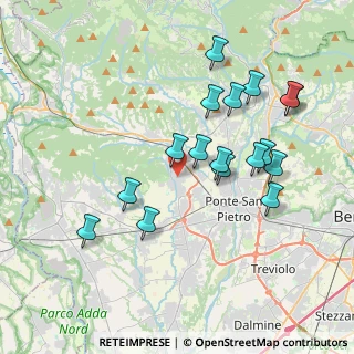Mappa 24030 Mapello BG, Italia (3.72647)