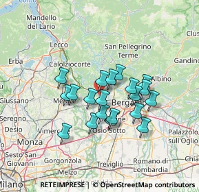Mappa 24030 Mapello BG, Italia (10.578)