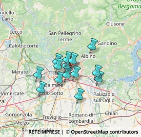 Mappa Bergamo, 24124 Bergamo BG, Italia (9.19786)