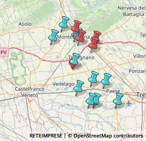 Mappa Via Molino, 31050 Vedelago TV, Italia (6.73857)