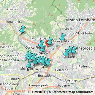 Mappa Via Guido Galimberti, 24124 Bergamo BG, Italia (1.79944)